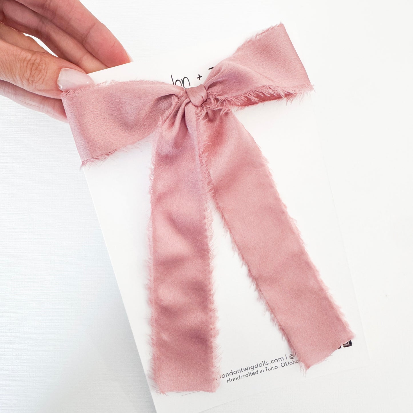 Frayed Satin Blyth in Mauve