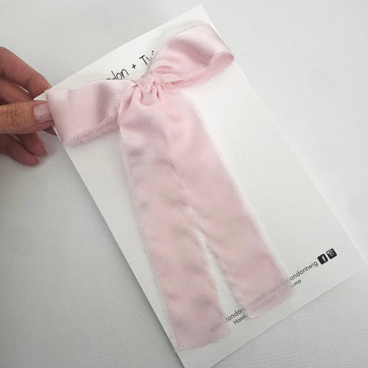 Frayed Satin Blyth in Spring Pink