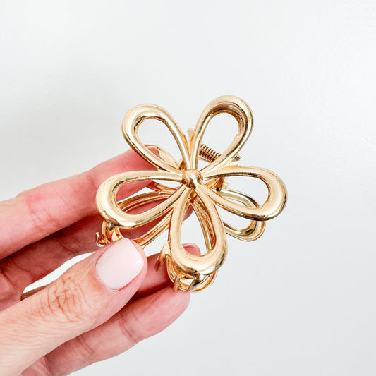 daisy gold claw clip