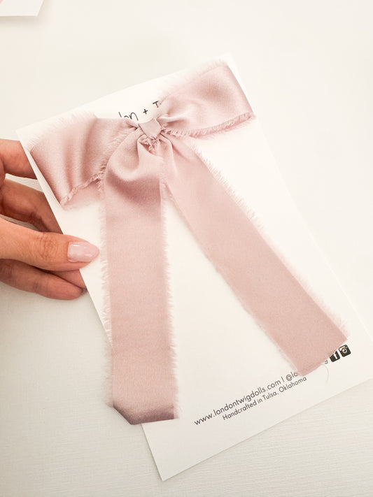 Frayed Satin Blyth in Spring rose